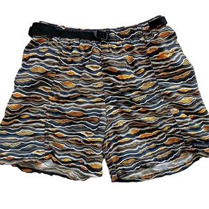 PATAGONIA VINTAGE BELTED RIVER SHORT MENS SIZE LARGE OUTDOORS ACTIVE SPORTY